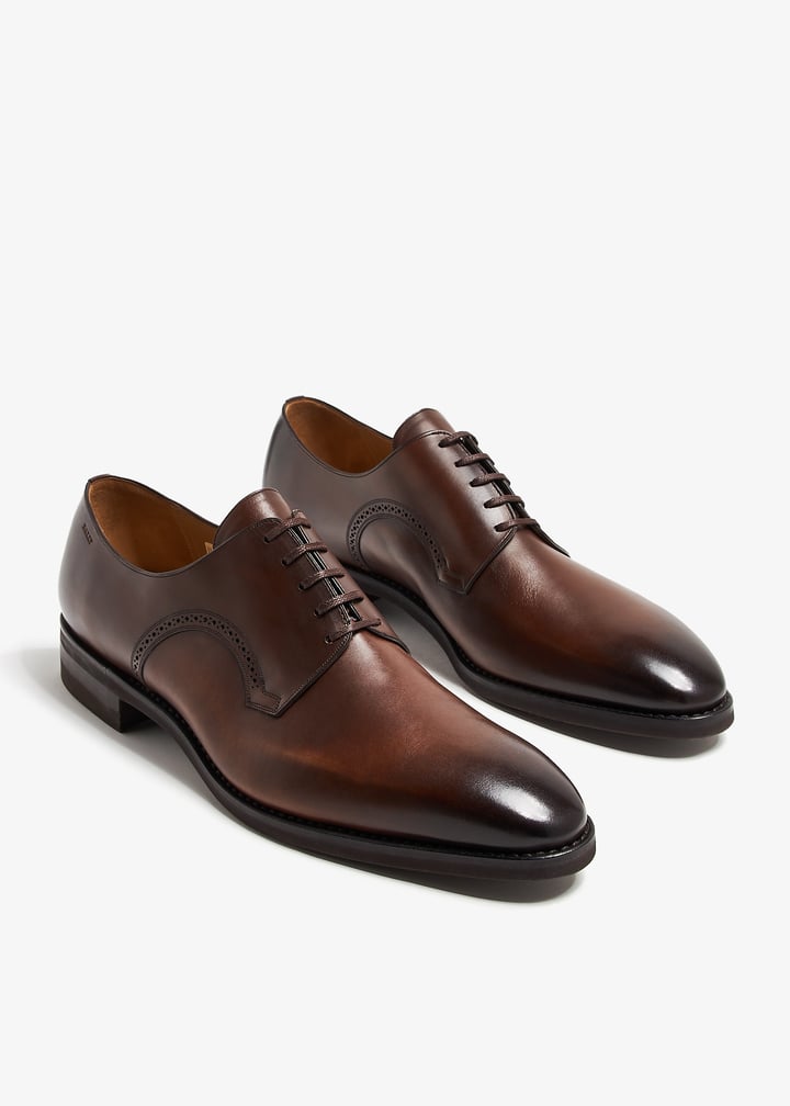 Bally Scravini derby shoes for Men - Brown in USA | Level Shoes display picture 1