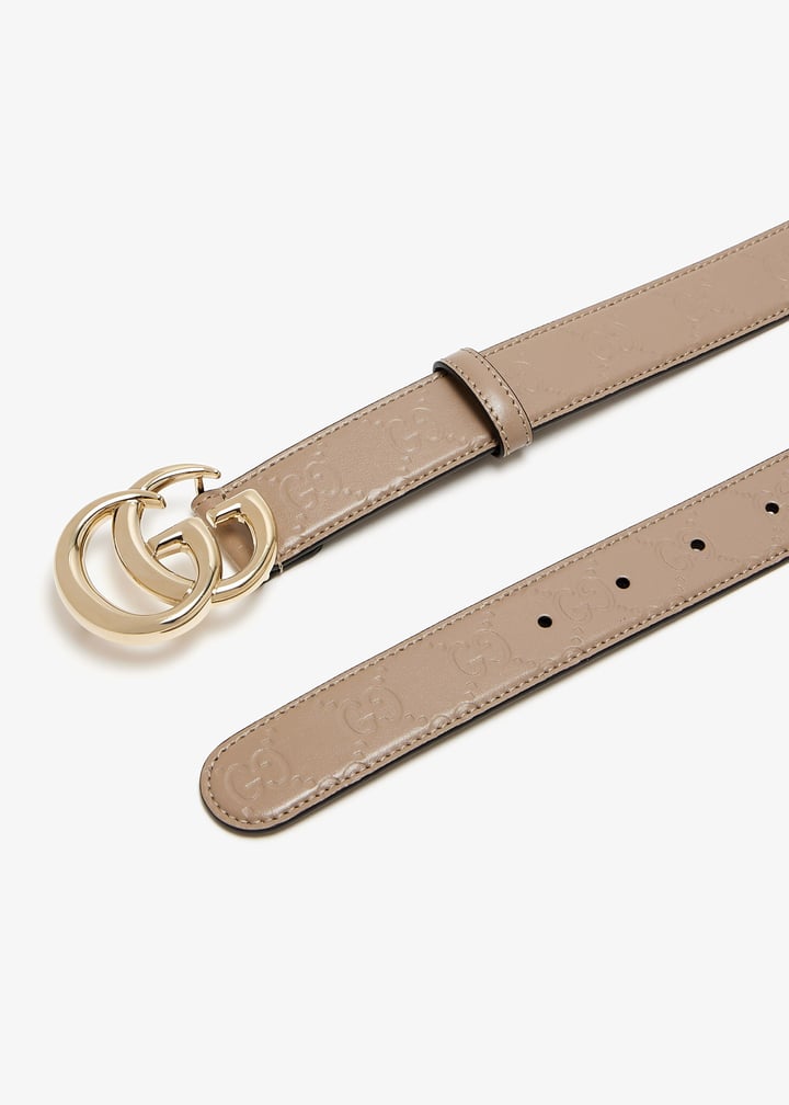 Gucci GG Marmont thin belt for Women - Taupe in UAE | Level