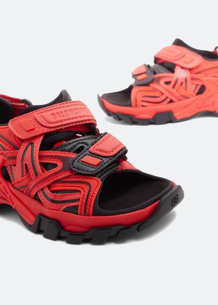 Balenciaga Track sandals for Kids Unisex - Red in USA | Level Shoes