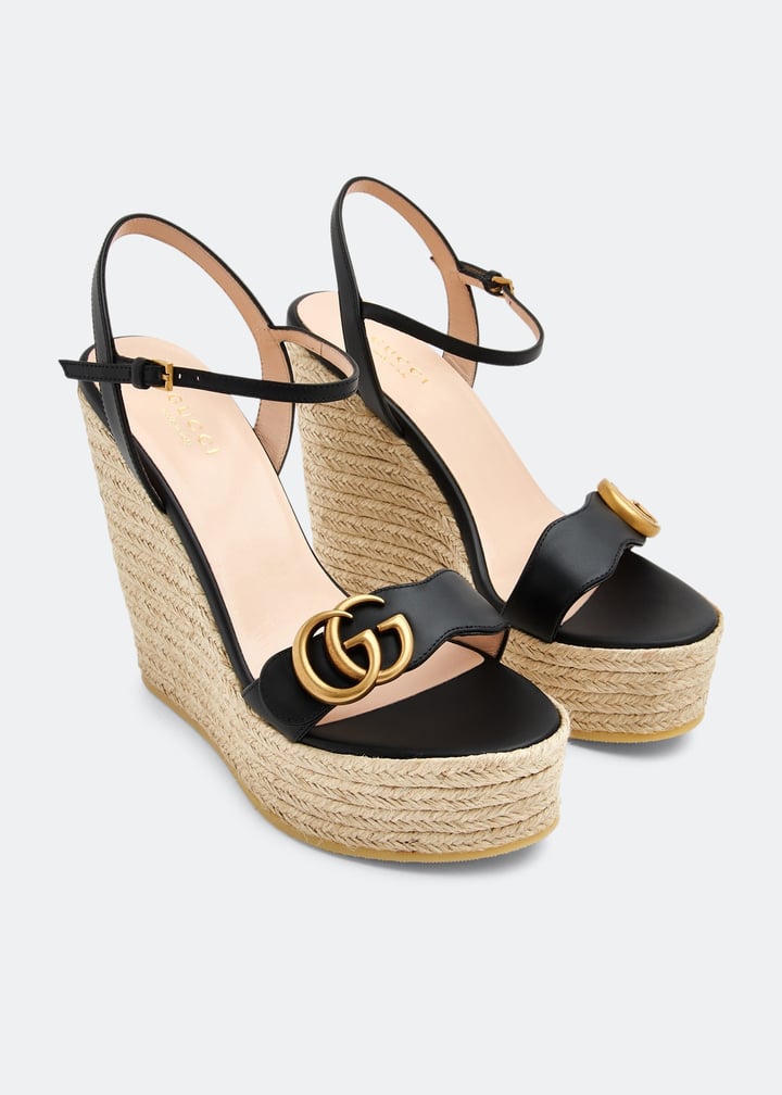 Espadrille Shoes Gg Espadrilles Gucci GG Espadrille Wedge Sandals