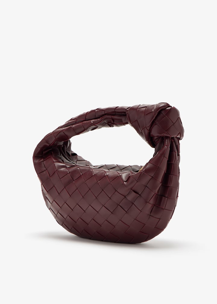 クラッチバッグ Bottega Veneta Burgundy Nappa Leather Mini Jodie Handbag BOTTEGA VENETA Nappa Intrecciato Mini Jodie Burgundy 617366