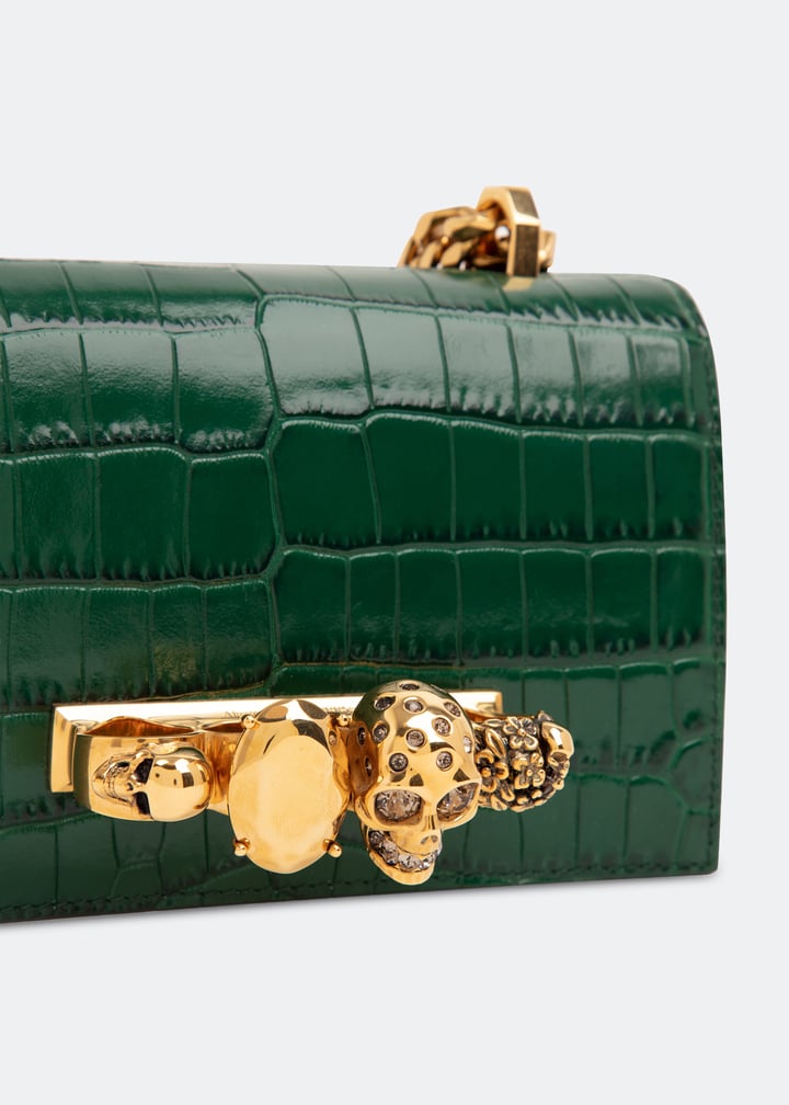 McQueen Mini jeweled satchel for Women - Green in UAE
