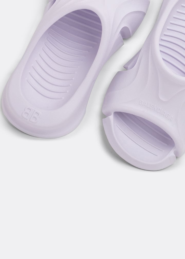 サンダル・ミュール BALENCIAGA FW25 Balenciaga Sandals White (827403 WB2609000) Balenciaga Mold slide sandals for Women - White in Qatar