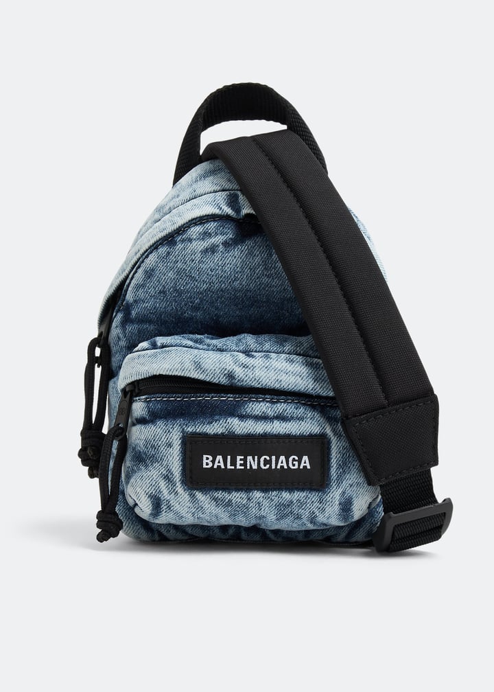 Balenciaga Explorer mini crossbody backpack for Men - Blue