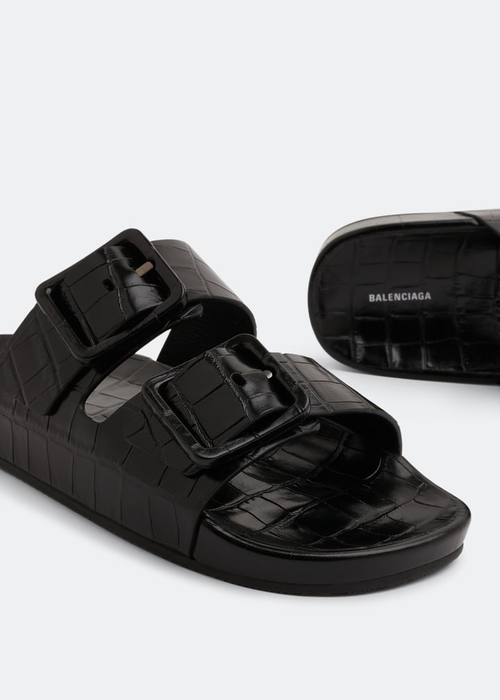 Balenciaga Mallorca sandals for Men - Black in UAE | Level Shoes