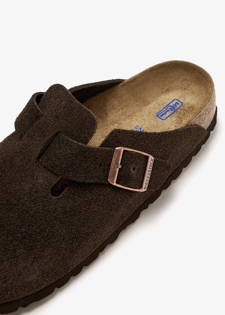 ★大人気★【BIRKENSTOCK】 BOSTON BS SUEDE FLAT MULES 660463 Women's Birkenstock Boston Suede Leather Clog - BIRK-660463