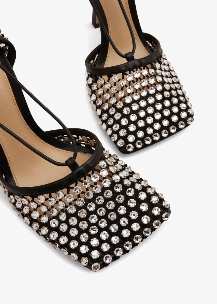 Bottega Veneta Sparkle Stretch sandals for Women Black in KSA