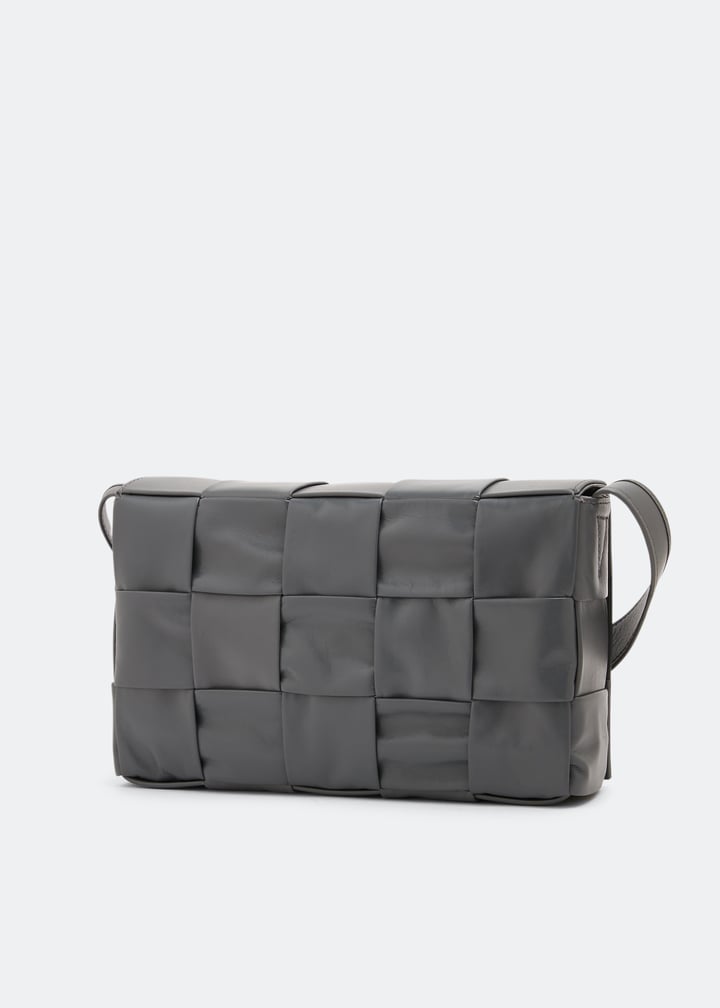 Bottega Veneta Men Gray Cassette #265652B10B Bottega Veneta Cassette bag for Men - Grey in USA | Level Shoes main image 2