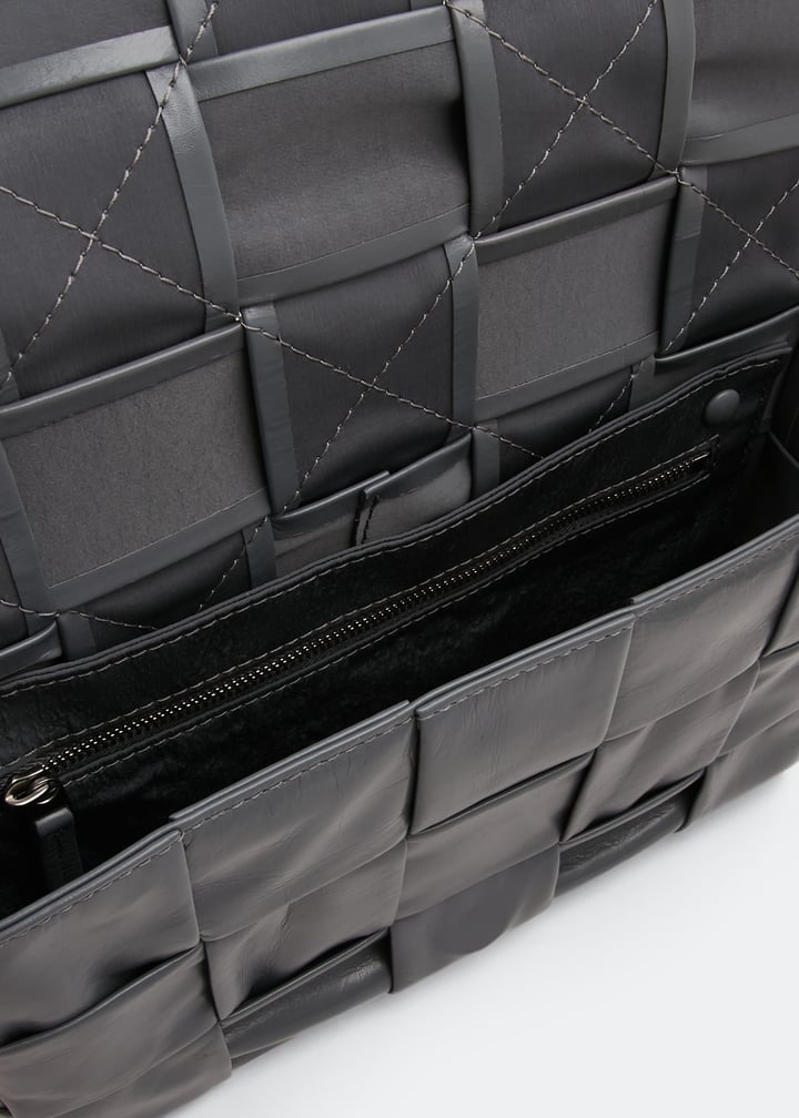 Bottega Veneta Men Gray Cassette #265652B10B Bottega Veneta Cassette bag for Men - Grey in USA | Level Shoes main image 3