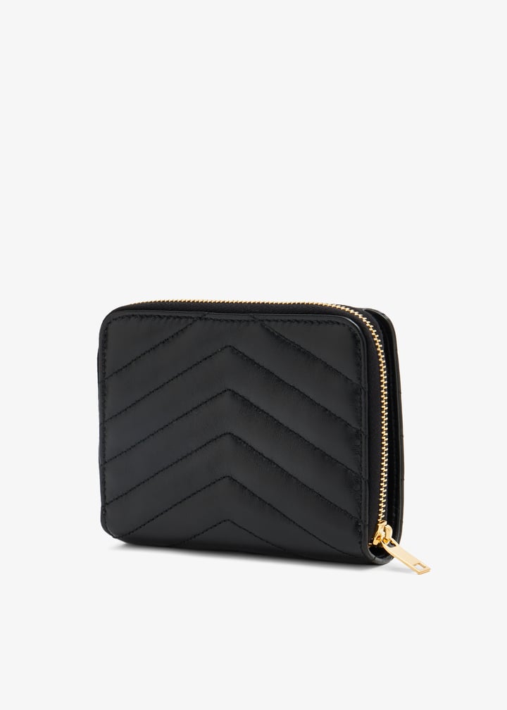 ★Saint Laurent★ Compact Monogram Quilted Zipper Wallet Bla 668288aaa441000_4.jpg