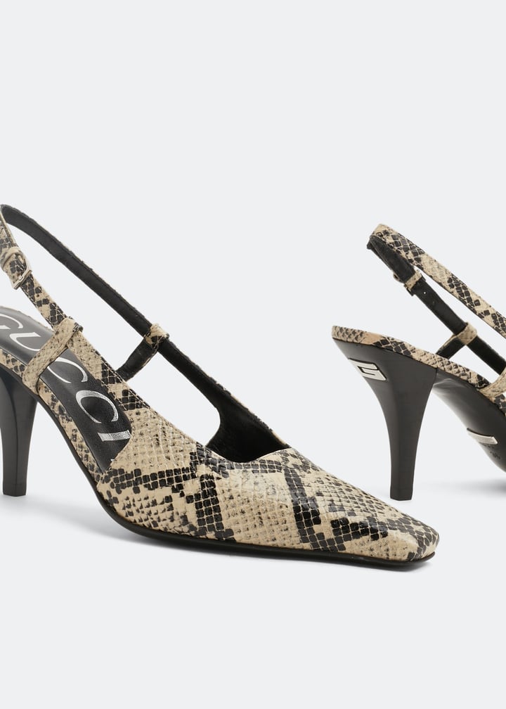 Gucci Python mid-heel pumps for Women - Animal Printed in KSA | Level Shoes