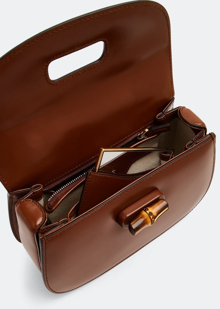 【ベタあり】 old Gucci bamboo hand bag brown ベタあり】 old Gucci bamboo hand bag brown