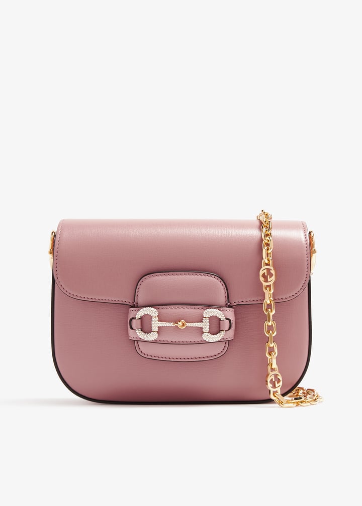 Gucci Horsebit 1955 mini bag for Women - Pink in UAE | Level Gucci Horsebit 1955 mini bag for Women - Pink in UAE | Level