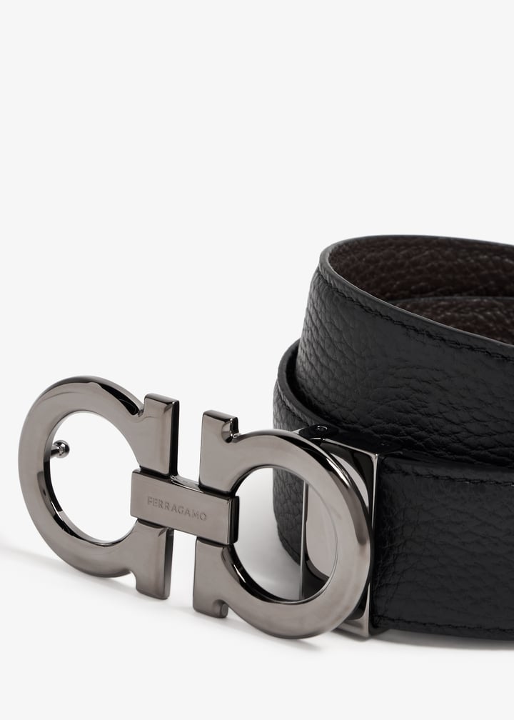 Ferragamo Reversible Gancini belt for Men - Black in UAE