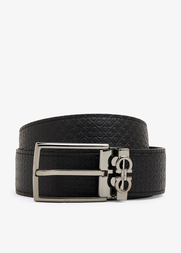 Ferragamo Reversible Gancini belt for Men - Black in UAE
