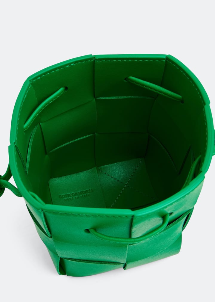 Bottega Veneta Mini Cassette bucket bag for Women - Green in