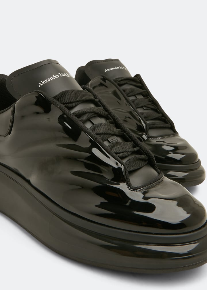 スニーカー ALEXANDER MCQUEEN Black Leather Sneakers s-l400.jpg