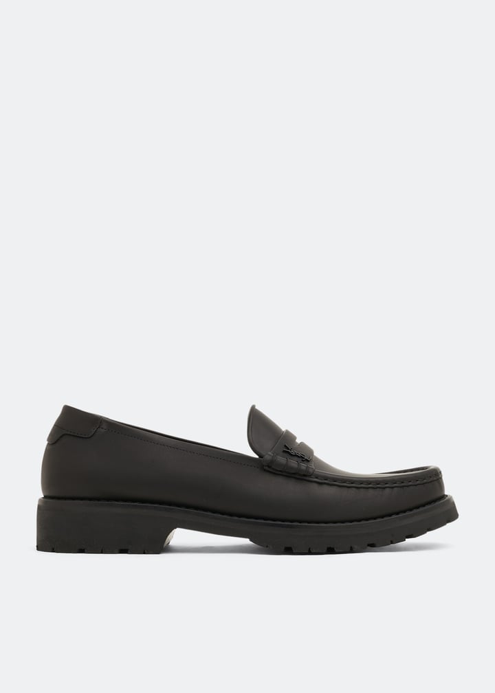 Saint Laurent Le Monogram penny loafers for Men - Black in