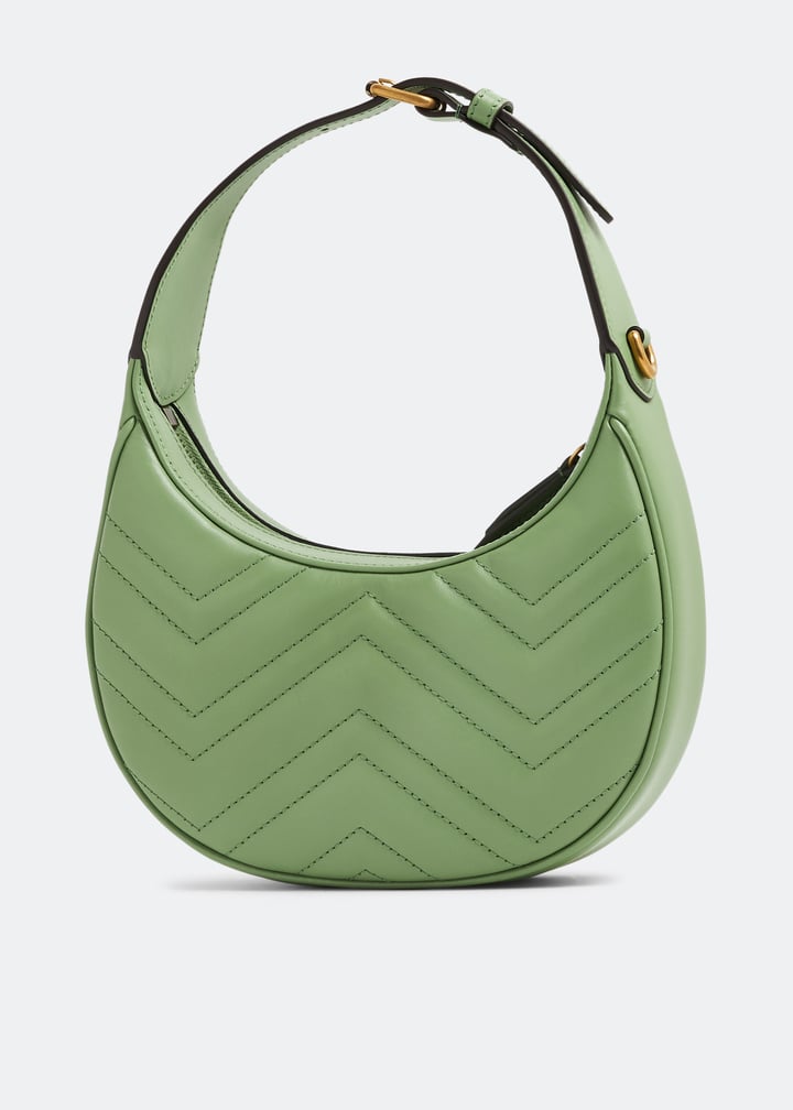 Gucci GG Marmont half-moon-shaped mini bag for Women - Green