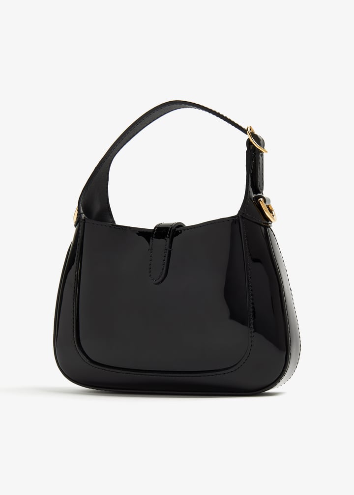 バッグ GUCCI Jackie Hand Bag All Leather Black GUCCI Jackie Shoulder Bag Leather Black Women's Used