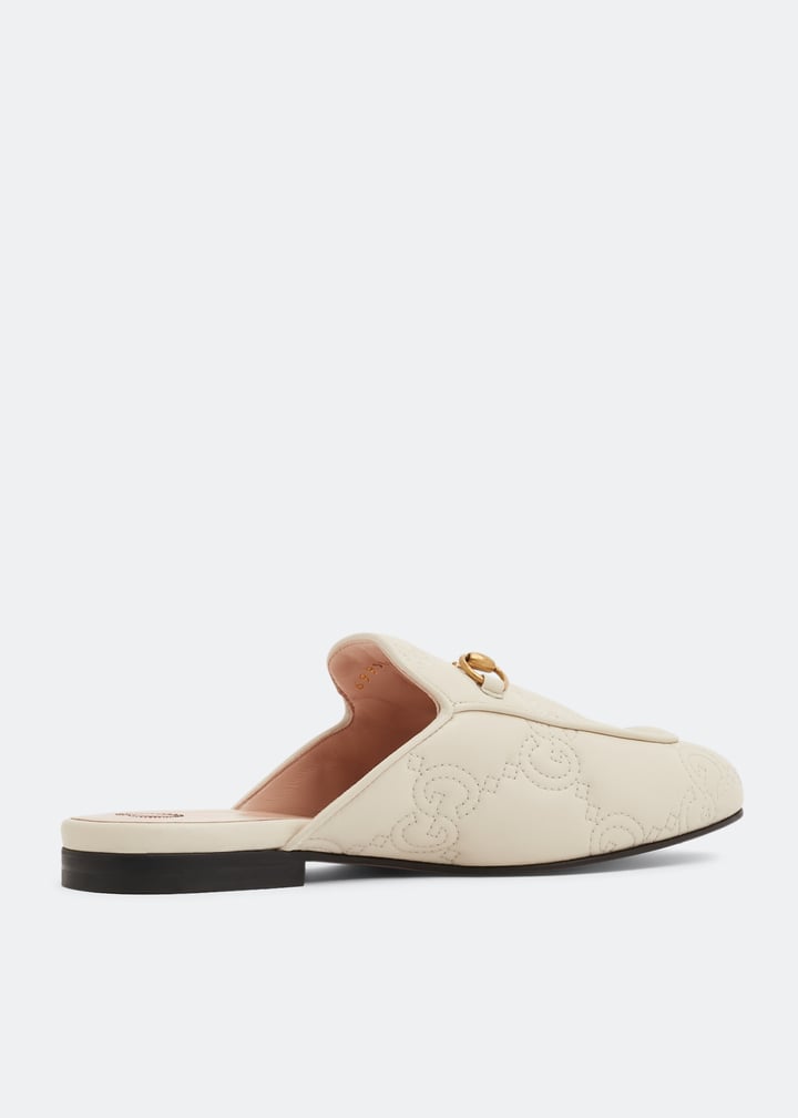 Gucci Princetown GG matelassé slippers for Women - White in