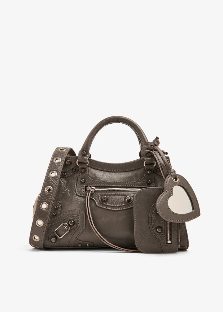 ショルダーバッグ・ポシェット balenciaga neo cagole xs dark gray Balenciaga Dark Grey Agneau Arena Neo Cagole Handbag XS