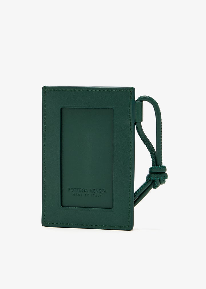 Bottega Veneta Cassette card case on strap for Men - Green