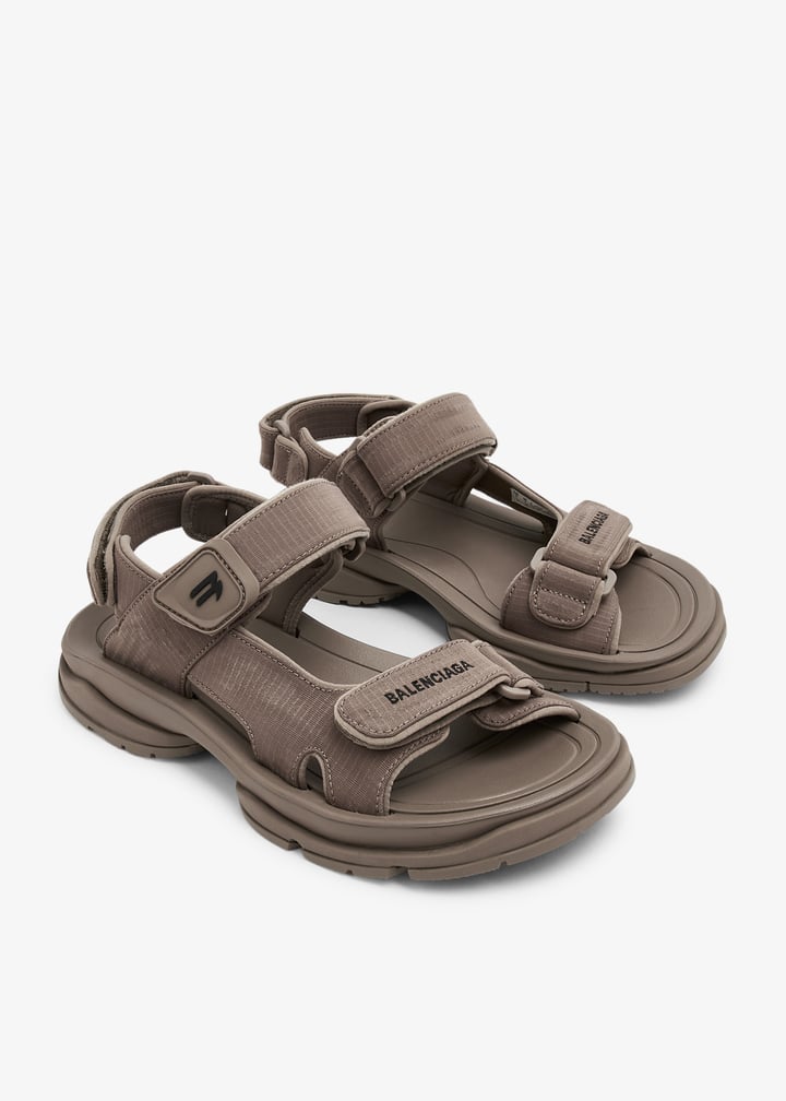 Balenciaga Tourist sandals for Men - Brown in UAE | Level Shoes