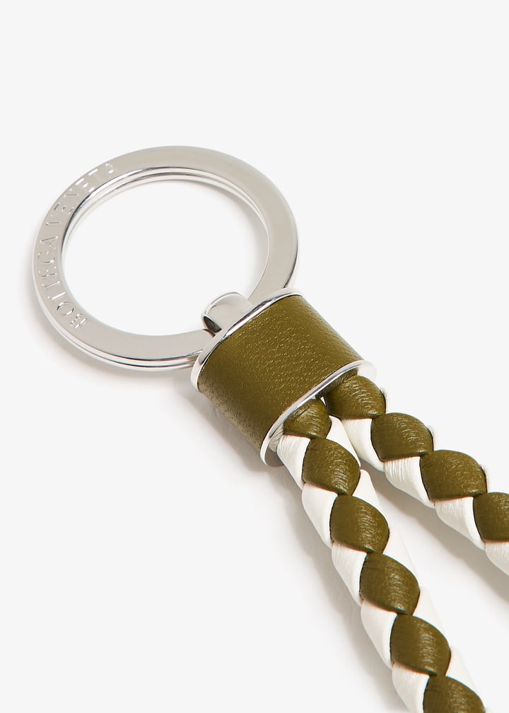 Bottega Veneta Intrecciato-woven leather keyring for Men