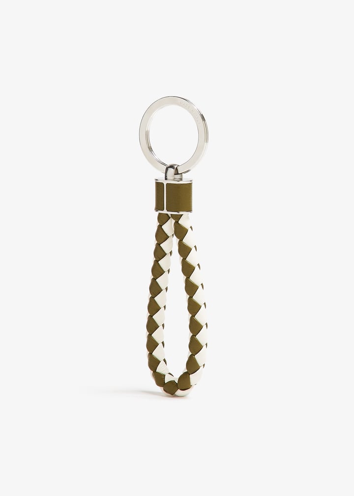 ★BOTTEGA VENETA★ Intrecciato Keyring Fondant 709727VMAY121 Bottega Veneta® Men's Intreccio Key Ring in Fondant. Shop