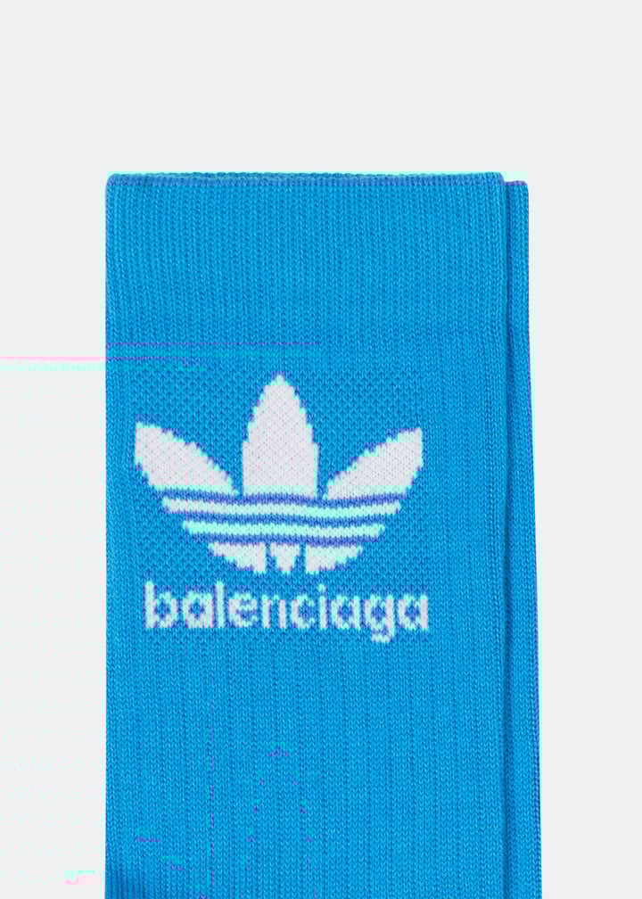 新品Balenciaga adidas orignals ソックス　Lサイズ青 BALENCIAGA×adidas ソックススニーカー559276 559276 ブルー