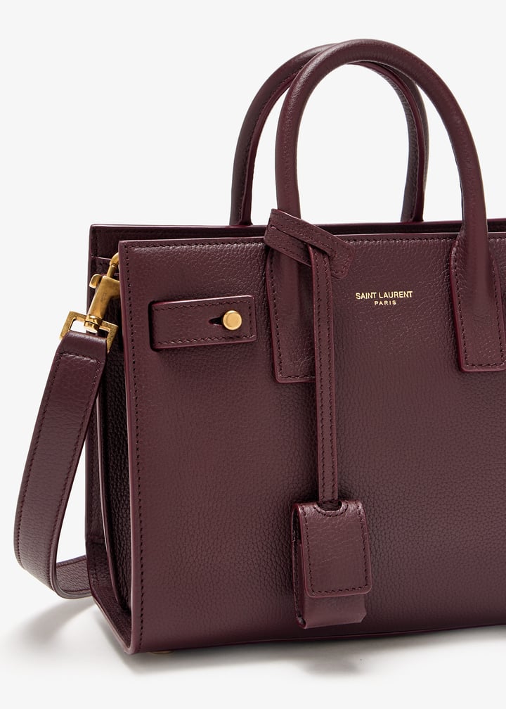 トートバッグ SAINT LAURENT Brick Leather Nano Sac De Jour Handbag Saint Laurent Brick Leather Nano Sac De Jour Handbag in