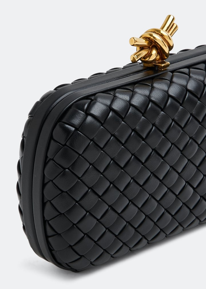 ★BOTTEGA VENETA★ Knot Minaudiere Clutch Bag Black 717622V0 Buy Bottega Veneta Knot Minaudiere Clutch Bag 'Black/Brass