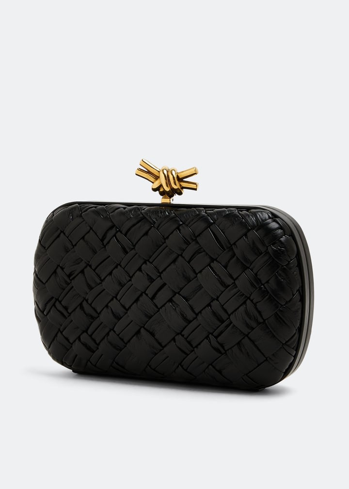★BOTTEGA VENETA★ Knot Minaudiere Clutch Bag Black 717622V0 Buy Bottega Veneta Knot Minaudiere Clutch Bag 'Black/Brass
