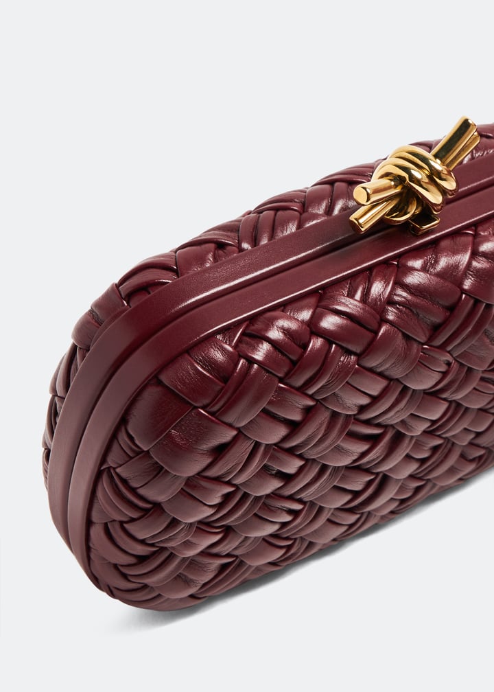 クラッチバッグ BOTTEGA VENETA Woman Clutch Burgundy 804038V4P61 2250 Bottega Veneta Knot Minaudiere clutch for Women - Burgundy