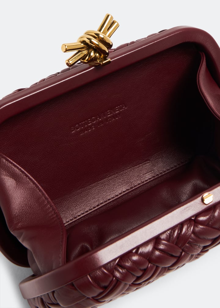 Bottega Veneta Knot Minaudiere clutch for Women - Burgundy