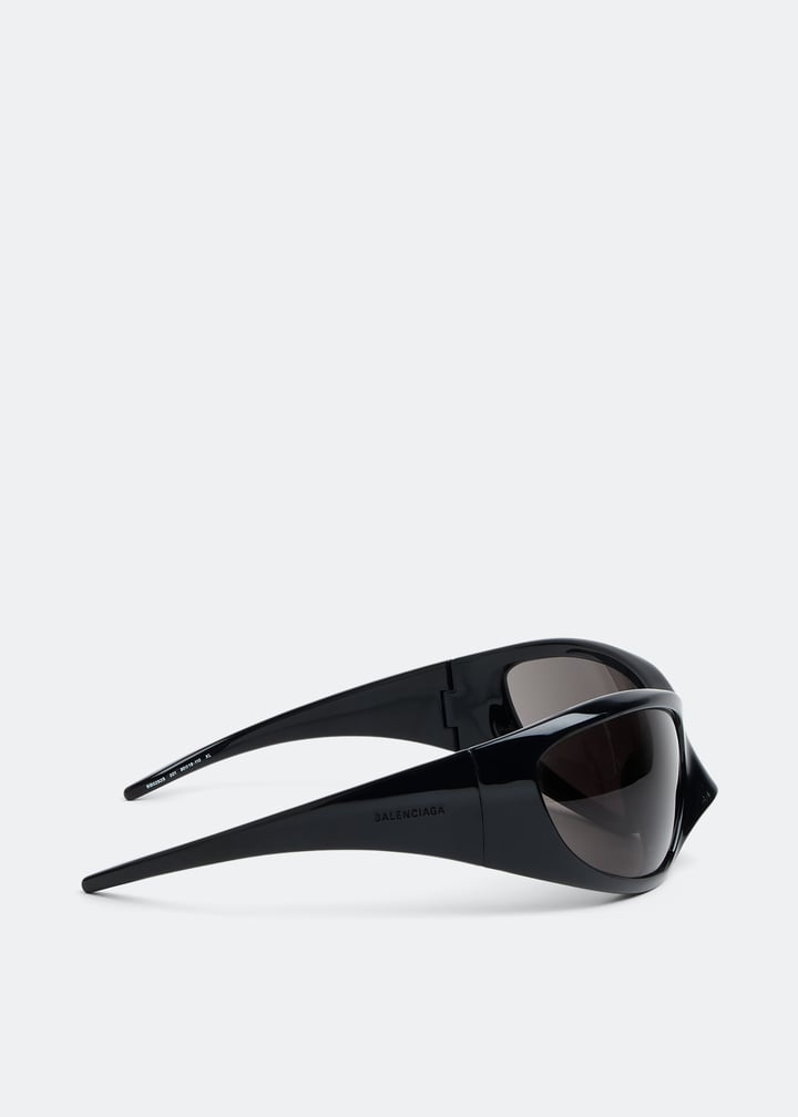 Balenciaga Skin XXL Cat sunglasses for Women - Black in USA