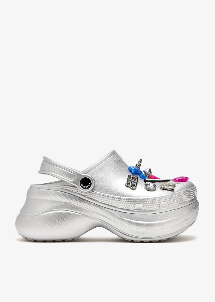 Balenciaga x Crocs Jibbitz mules for Women - Silver in UAE
