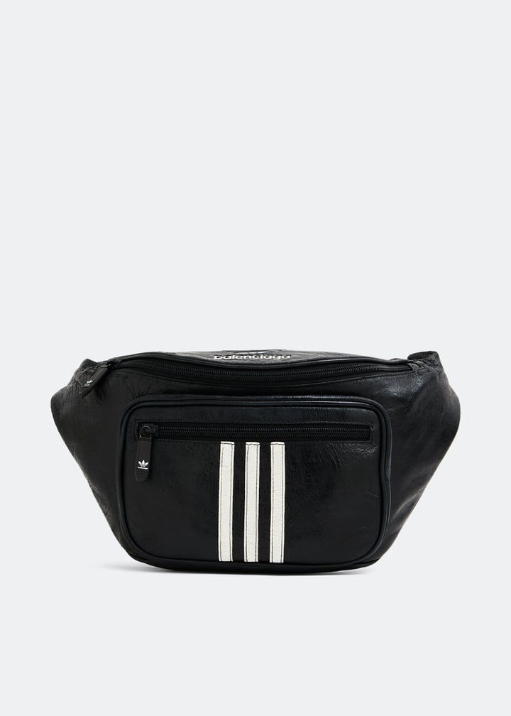 Balenciaga x adidas ボディバッグ ブラック 入手困難 BALENCIAGA adidas ボディバッグ レザー ブラック