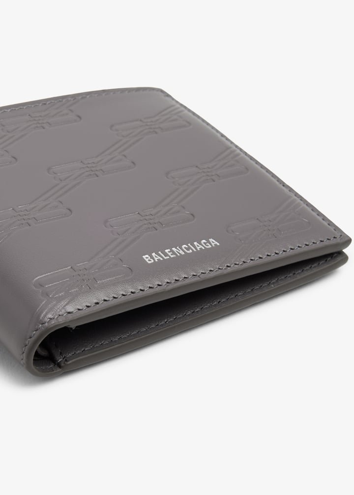 24AW new/BALENCIAGA パピエレザーウォレット wallet Gray Balenciaga Zip Around Wallet