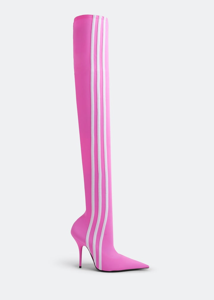 Balenciaga x adidas Knife over-the-knee boots for Women Pink in