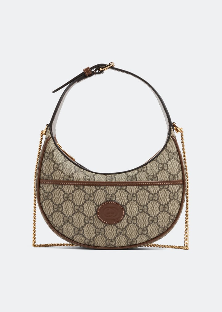 GUCCI グッチ GG ハーフムーンシェイプ ミニバッグ 22新作 グッチ 〔GGマーモント〕ハーフムーンシェイプミニバッグ