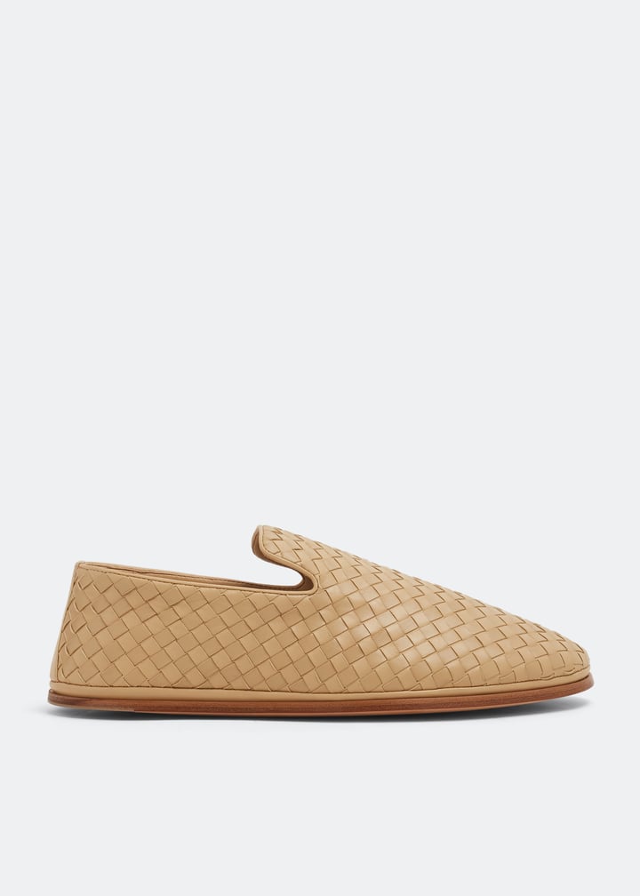 Bottega Veneta Intrecciato leather slippers for Men Beige in UAE