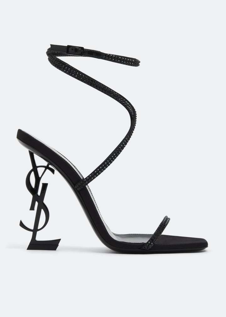 【SAINT LAURENT】Jasper Sandals Heel/追跡可能/全国送料無料 Saint Laurent Date heel sandals for Women - Black in UAE