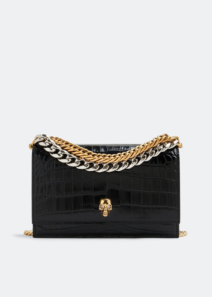 McQueen Small Skull chain bag for Women - Black in UAE McQueen Small Skull chain bag for Women - Black in UAE