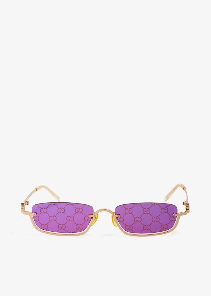 Gucci Rectangular-frame sunglasses for Women - Purple in