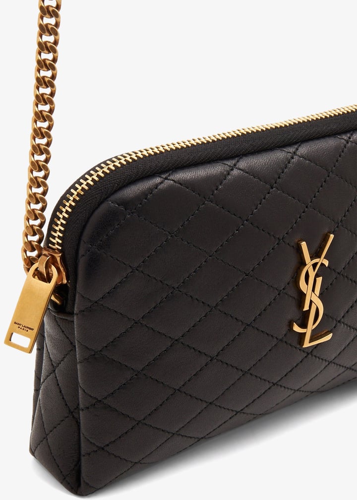 Saint Laurent Gaby zipped pouch for Women Black in Oman Level