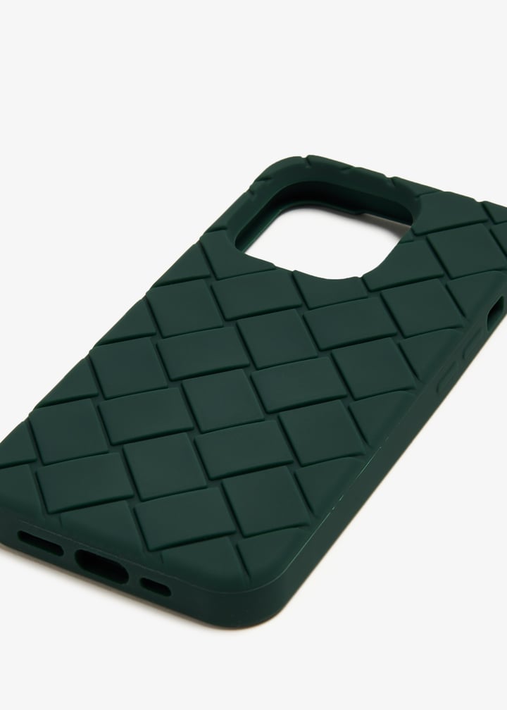 BOTTEGA VENETA iPhoneケース14pro Bottega Veneta Intrecciato iPhone 14 Pro case for Men