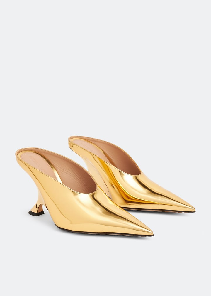Bottega Veneta Rocket mules for Women - Gold in UAE | Level