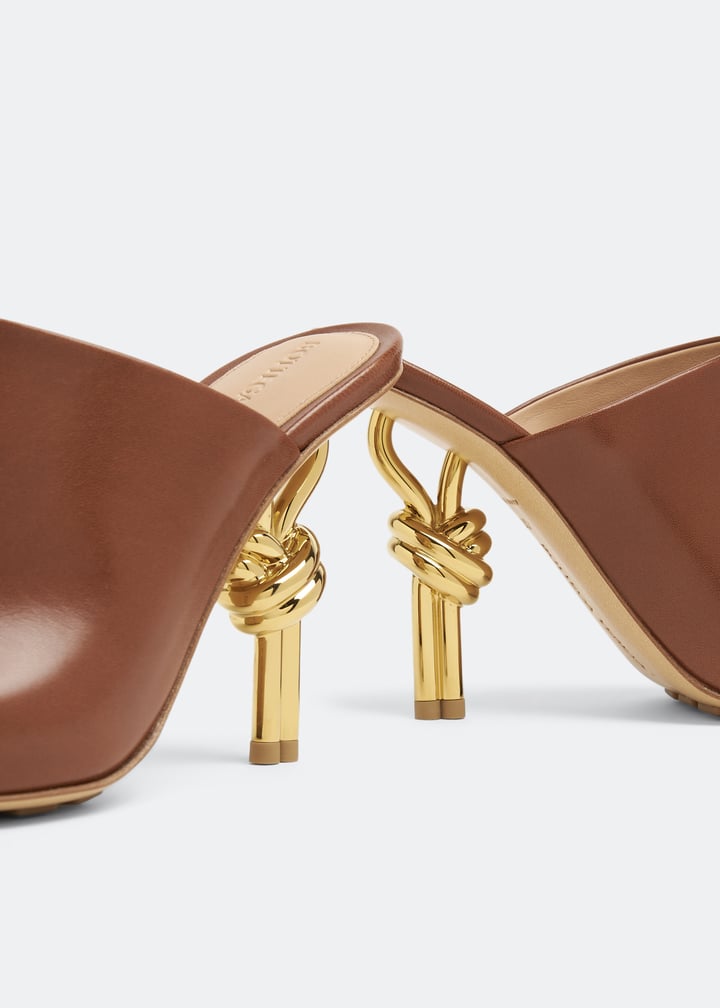 Bottega Veneta Knot mules for Women - Brown in UAE | Level Shoes Bottega Veneta Knot mules for Women - Brown in UAE | Level Shoes